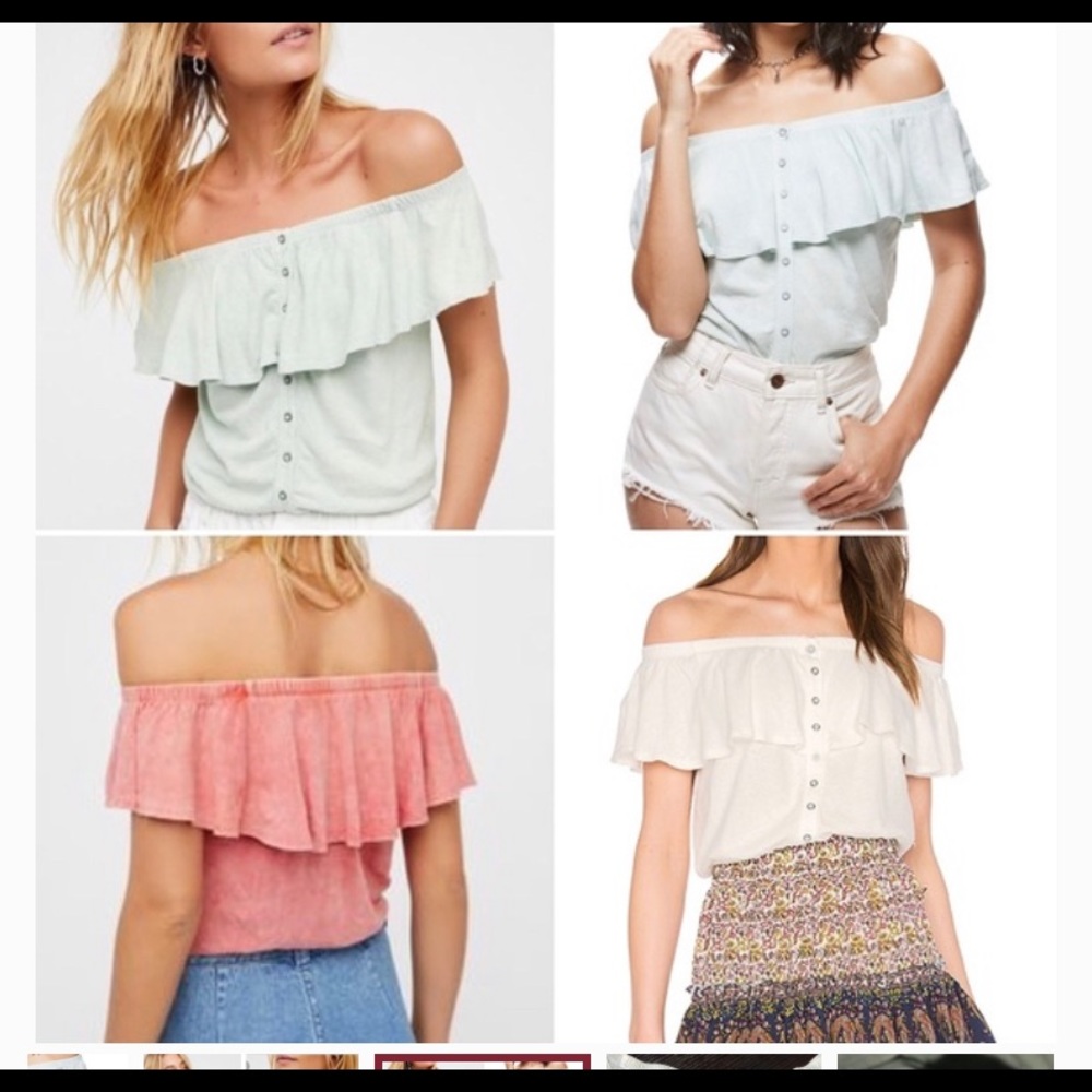Free People White Top